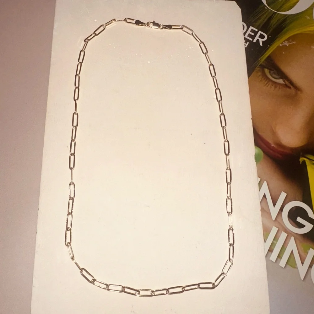 NECKLACE Paperclip Chain - Picture 2 of 4